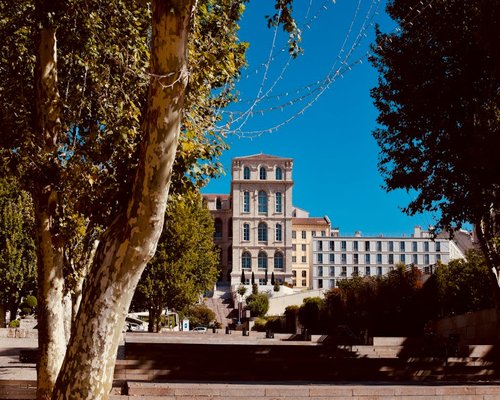 Parco urbano con alberi a Napoli Italia